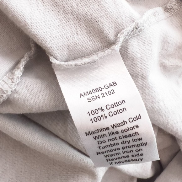 ATM Crewneck Short Sleeve Tee T Shirt Lightweight Jersey Large Gray Basicxz - Picture 3 of 3